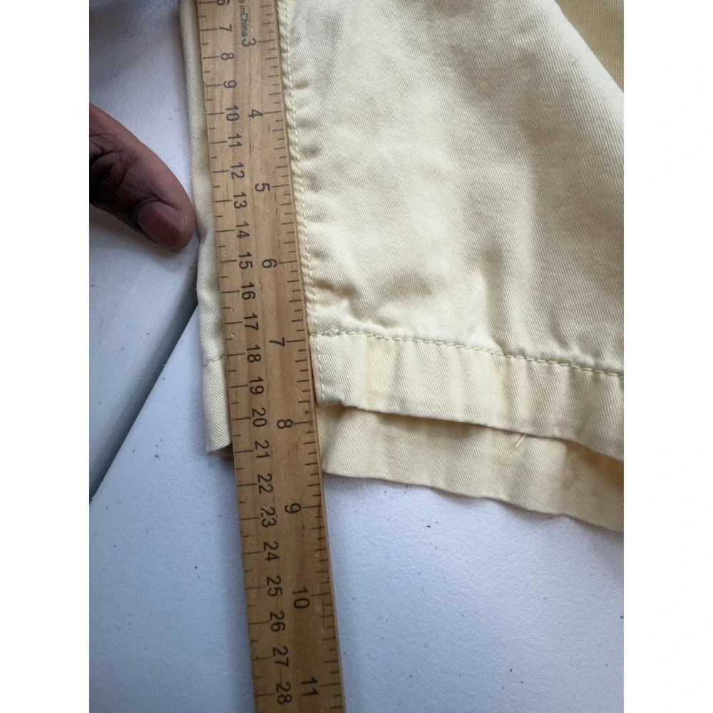 American Eagle Outfitters Prep Chino Shorts Mens 32 Yellow Classic